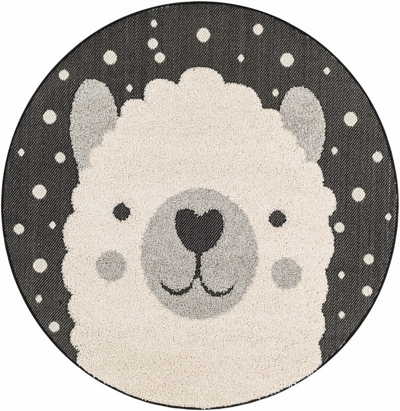 Kids Llama Animal Print Nursery Outdoor Area Rug - Clearance by Boutique Rugs