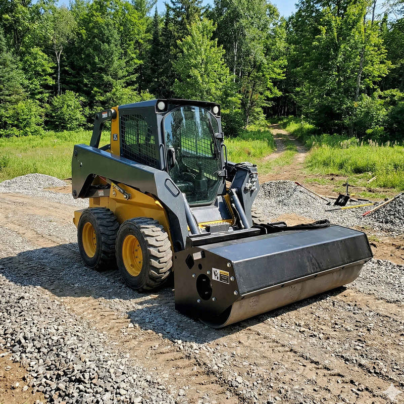 Greatbear 72" Skid Steer Vibratory Roller 24" Smooth Drum Attachment by Chery Industrial