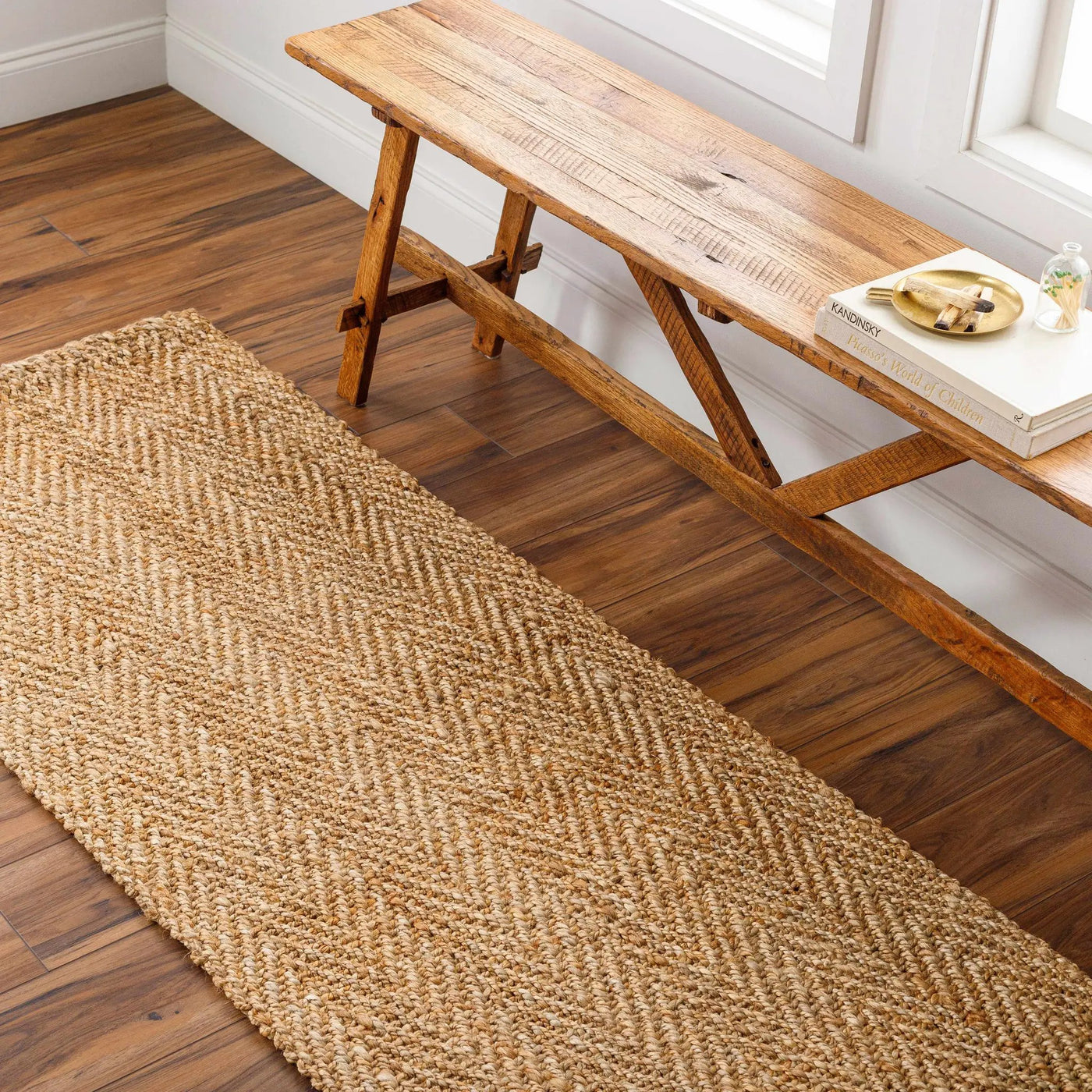 Asaka Jute Area Rug - Clearance by Boutique Rugs