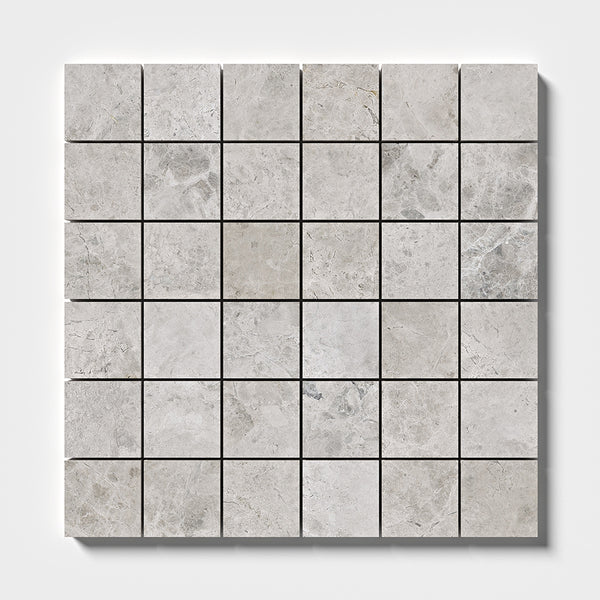 Sky Blue Honed 2x2 Marble Mosaics 12x12