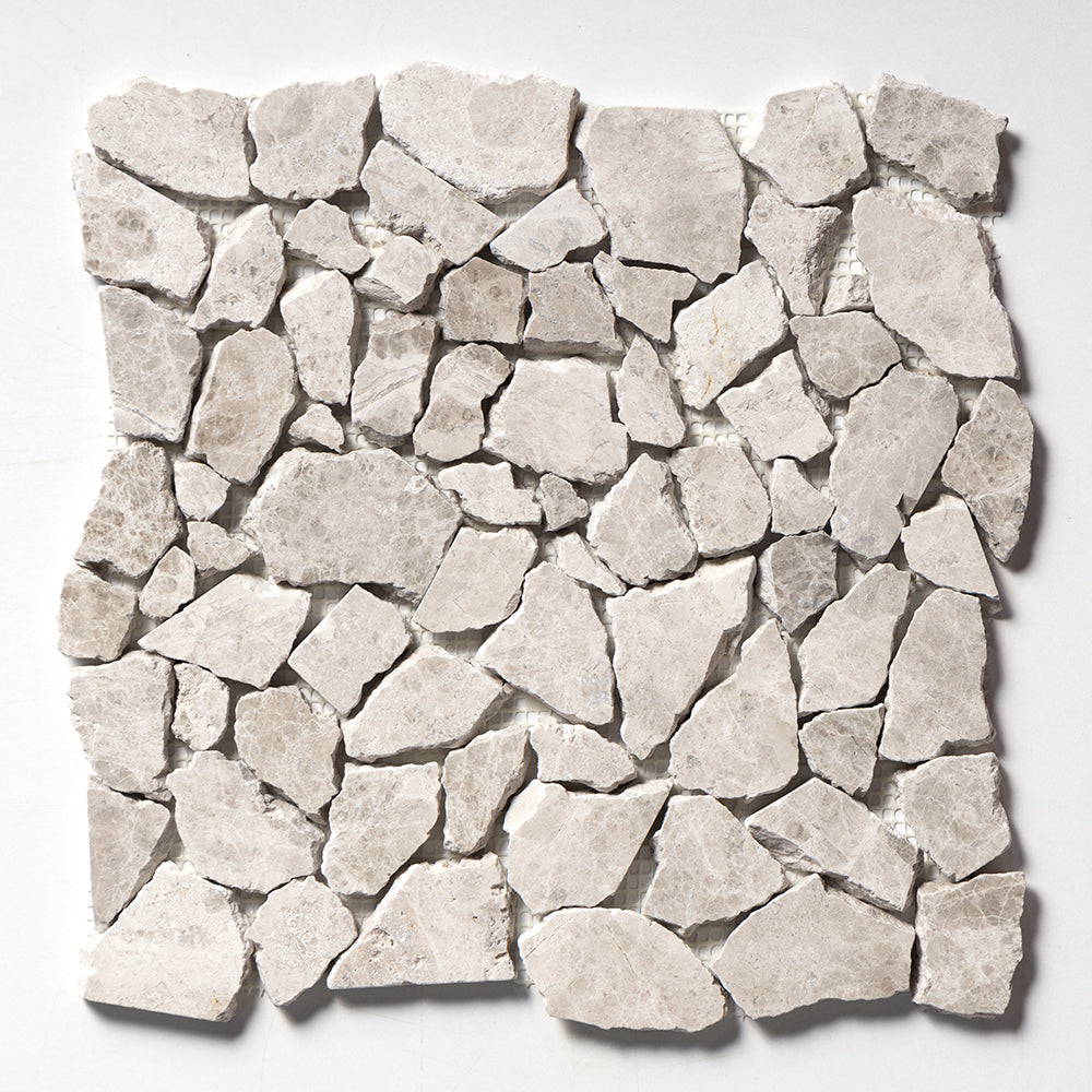 Sky Blue Multi Finish Palladian Marble Mosaics 12x12 Marble Multi Finish 12x12 Mosaics