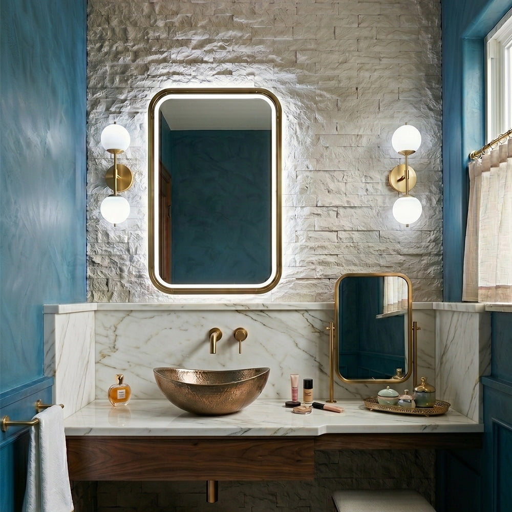 Sky Blue Rock Face 1x2 Marble Mosaics 12 5/8x12 5/8 Marble Rock Face 12x12 Mosaics — 5