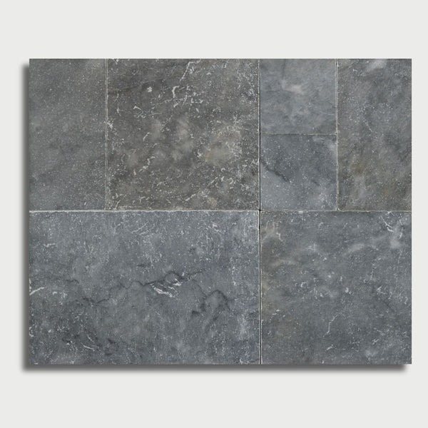 Sky Blue Tumbled French Pattern Marble Pavers French Pattern