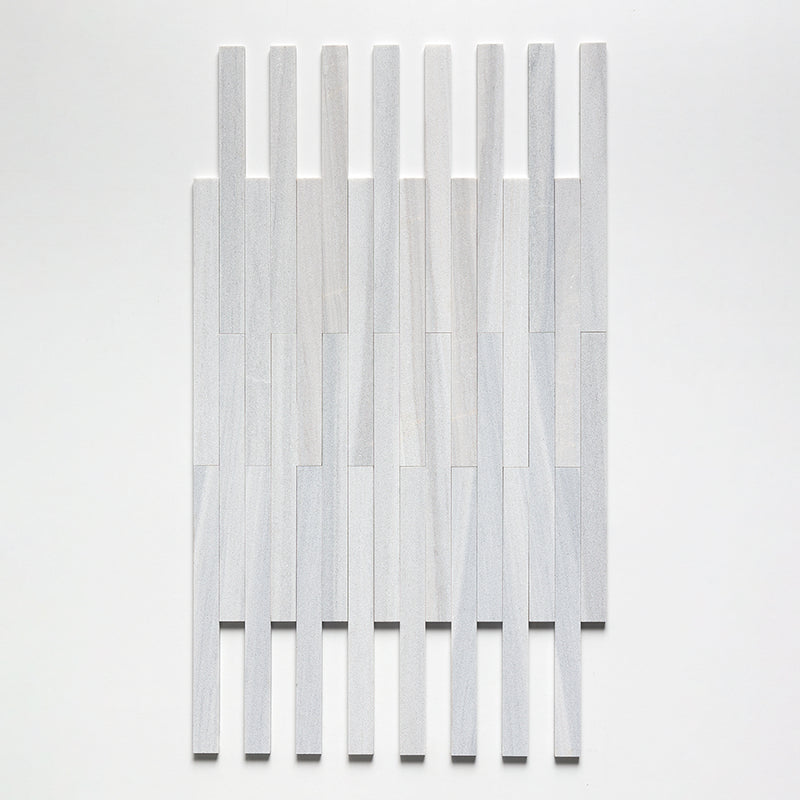 Skyline Fine Textured Plank Marble Tiles 1 9/16x18 Marble Fine Textured 4x24 Tiles — 3