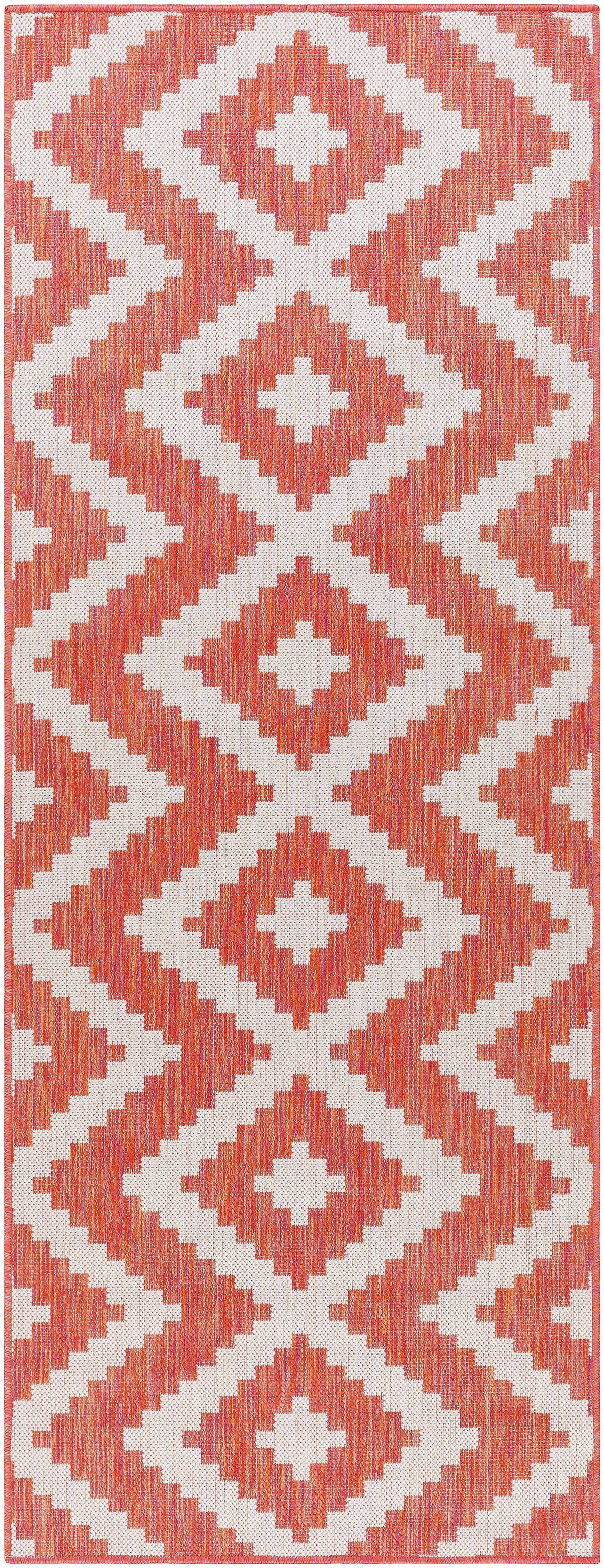 Anke Orange Outdoor Area Rug - Clearance, photo 4 of 10
