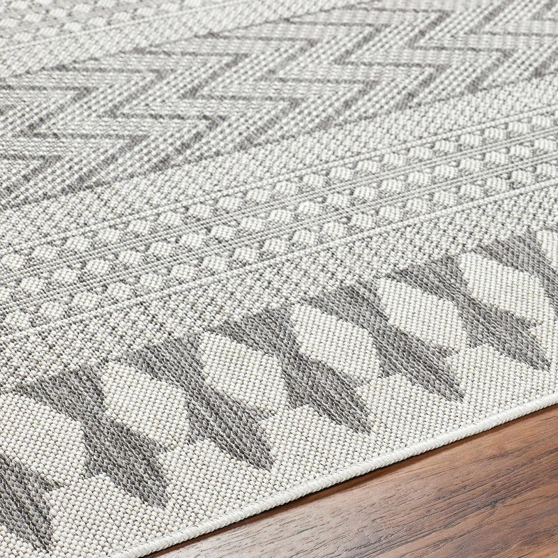 Asif Gray Outdoor Area Rug - Clearance by Boutique Rugs