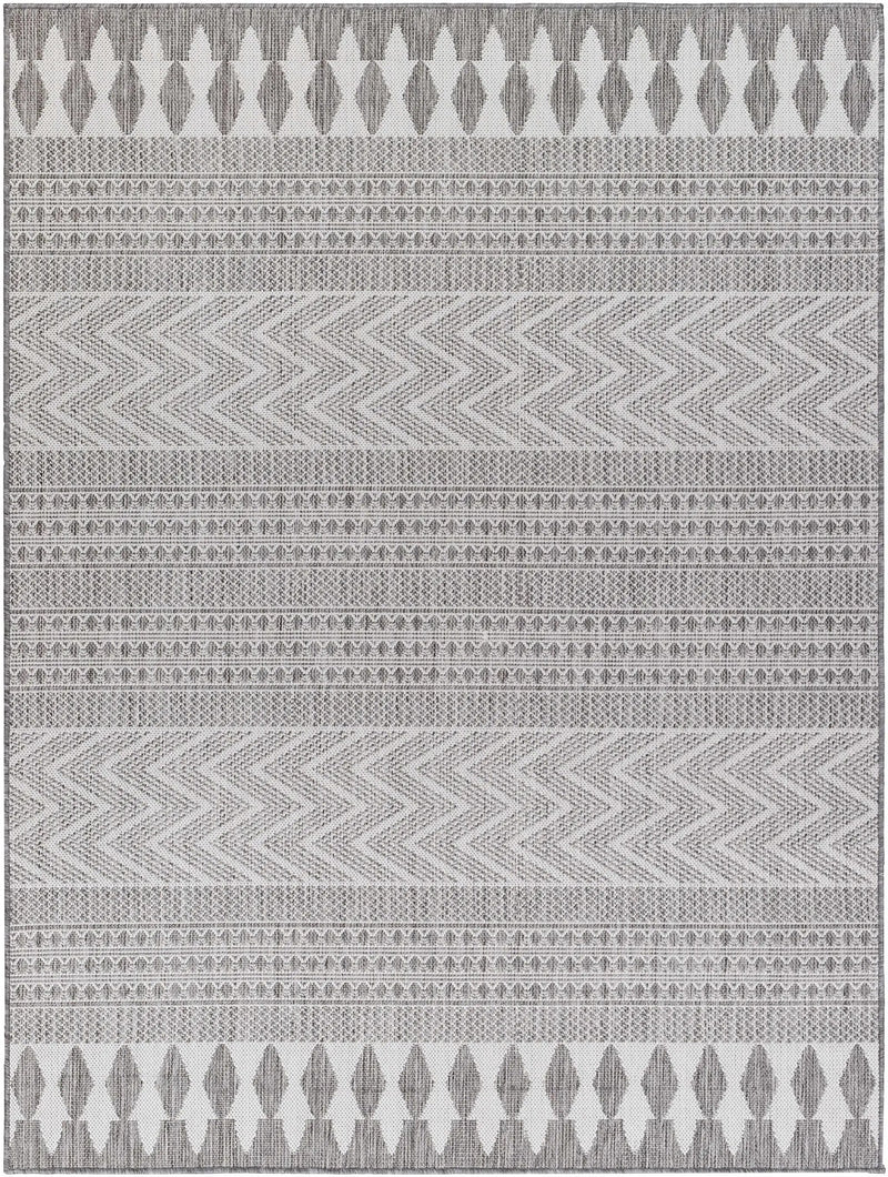 Asif Charcoal Outdoor Area Rug - Clearance by Boutique Rugs