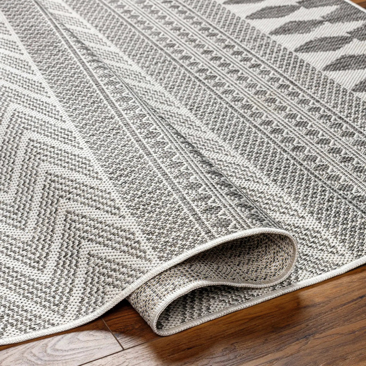 Asif Charcoal Outdoor Area Rug - Clearance, photo 7 of 9