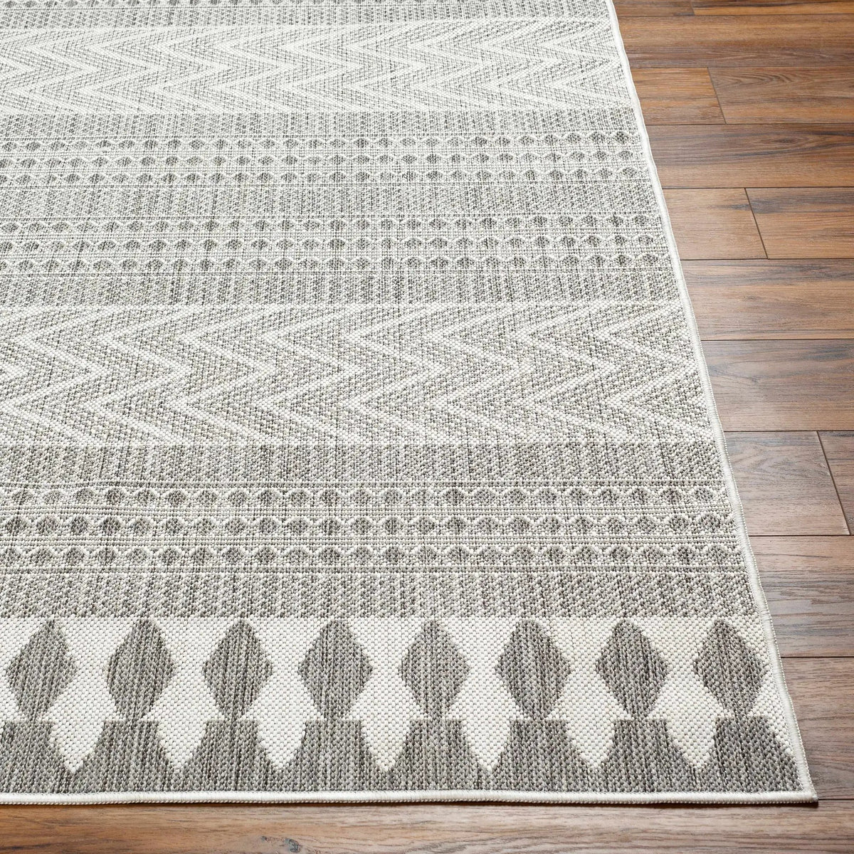 Asif Charcoal Outdoor Area Rug - Clearance, photo 5 of 9