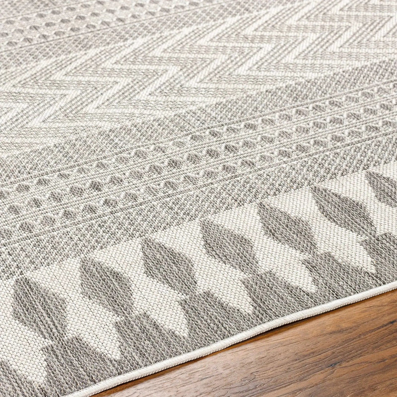 Asif Charcoal Outdoor Area Rug - Clearance by Boutique Rugs
