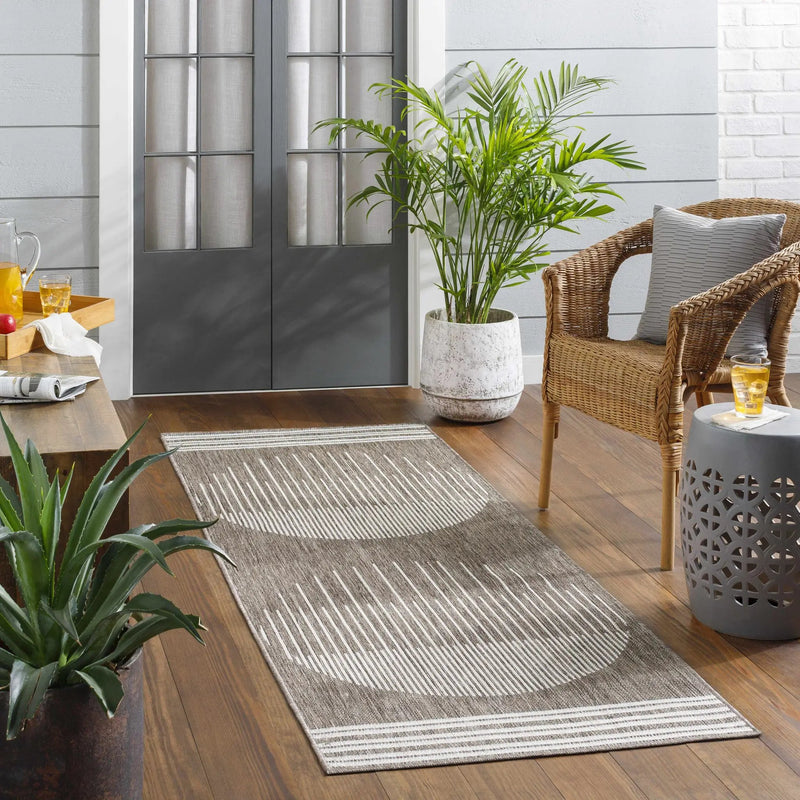 Aviya Brown Outdoor Area Rug - Clearance by Boutique Rugs