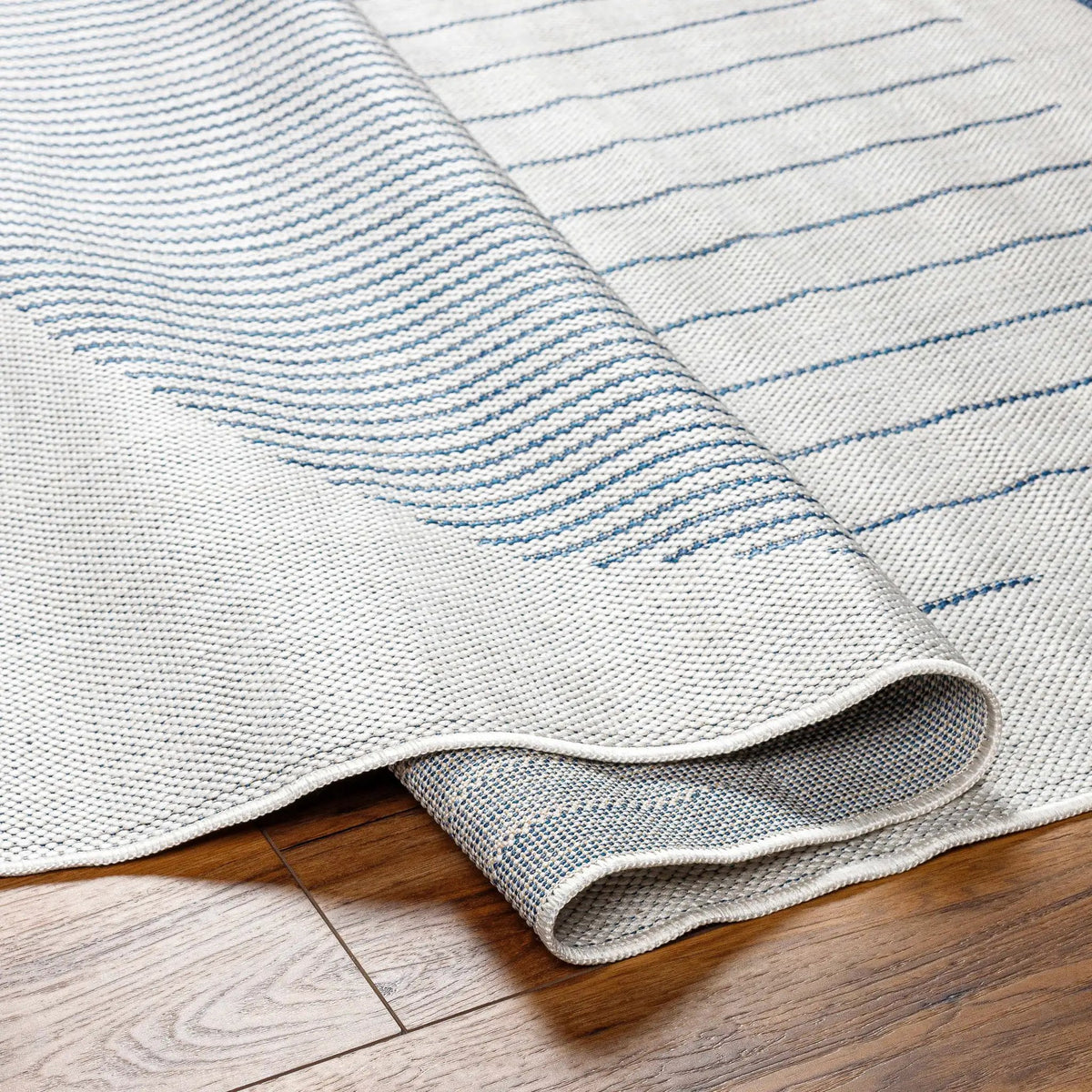 Aviya Blue & Gray Outdoor Area Rug - Clearance, photo 6 of 8