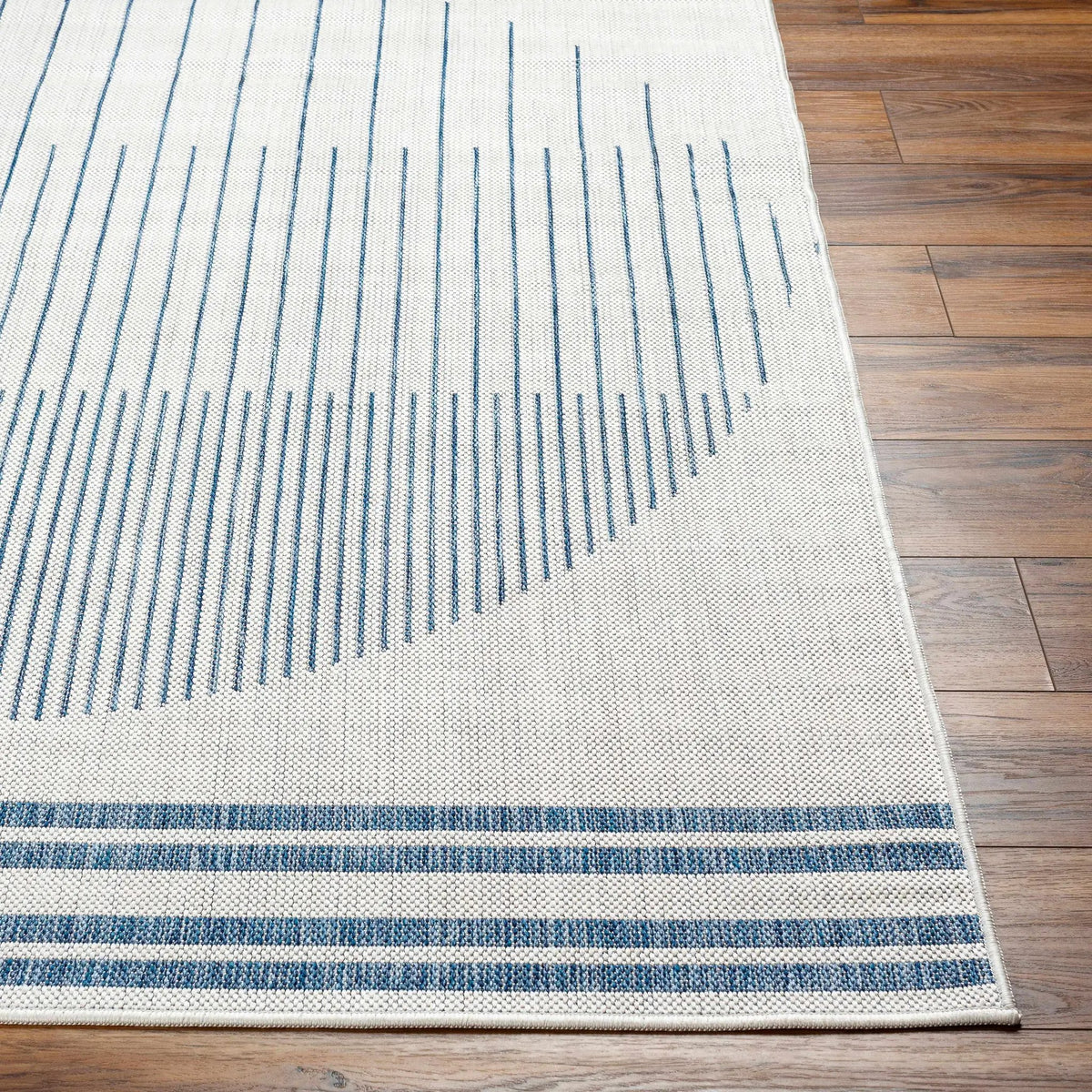 Aviya Blue & Gray Outdoor Area Rug - Clearance, photo 4 of 8