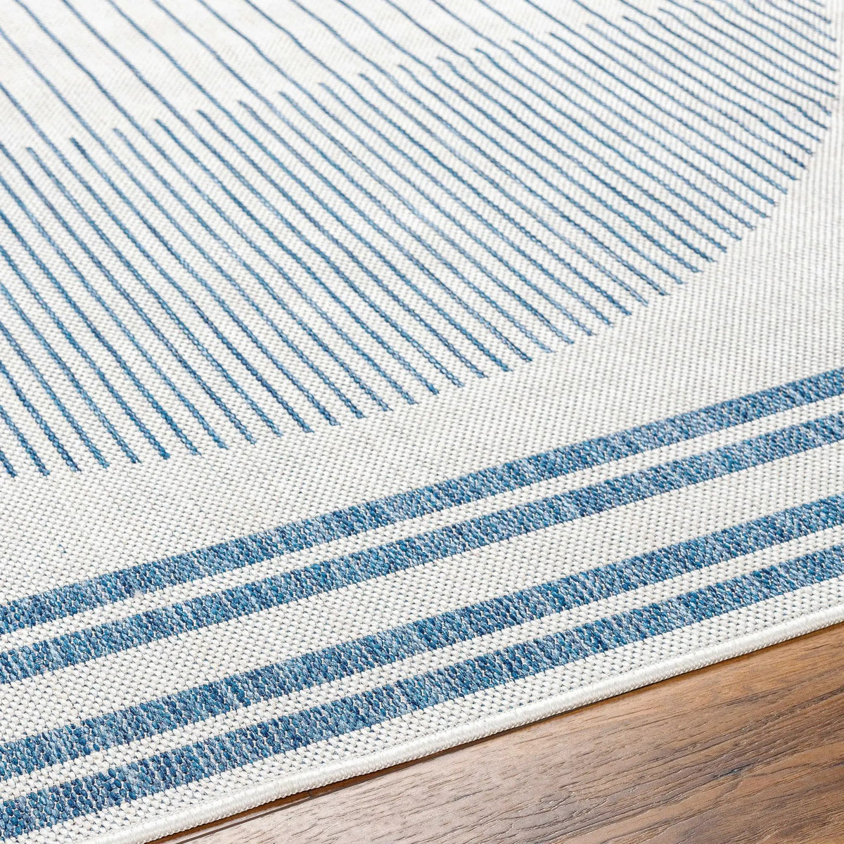 Aviya Blue & Gray Outdoor Area Rug - Clearance, photo 7 of 8