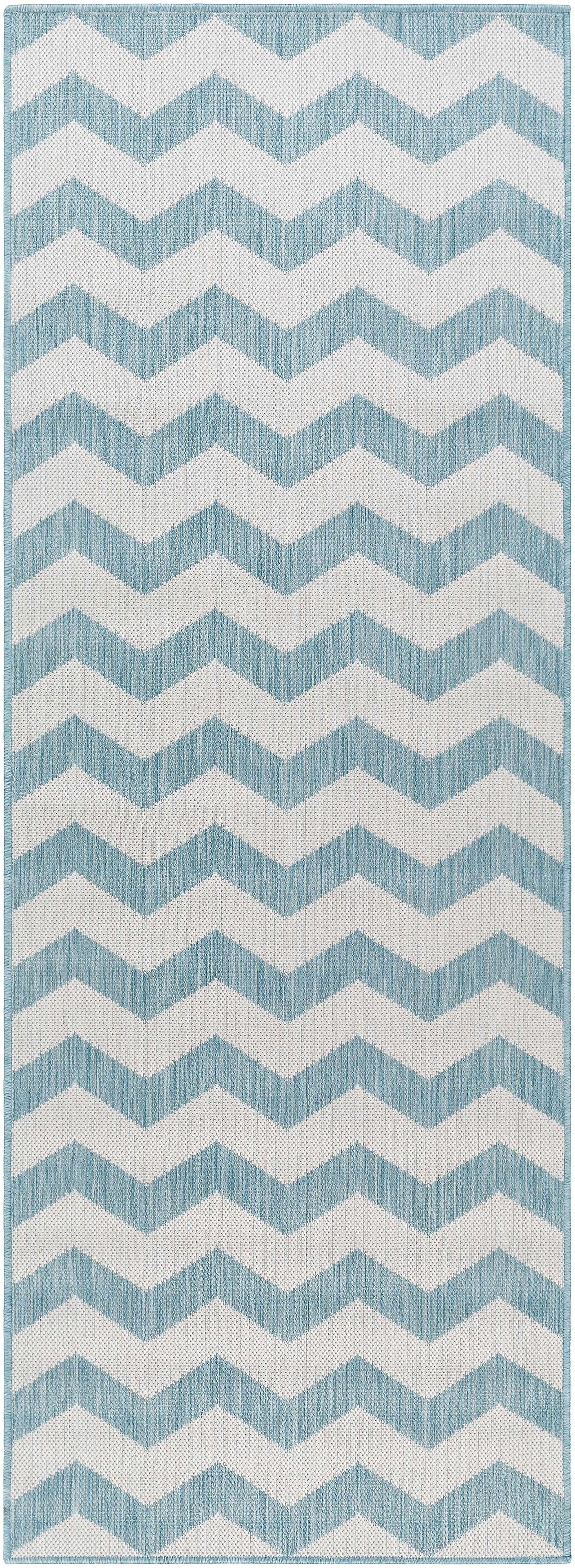 Cheri Thatch Light Blue Outdoor Carpet Area Rug - Clearance by Boutique Rugs