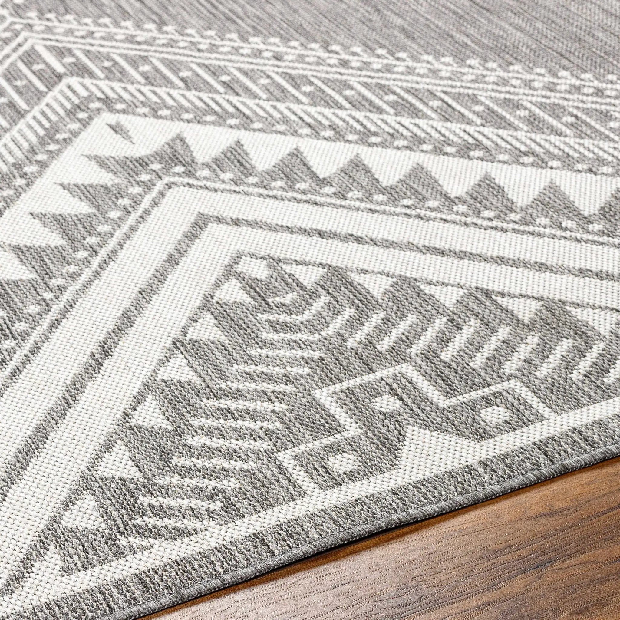 Deana Gray Outdoor Area Rug - Clearance by Boutique Rugs