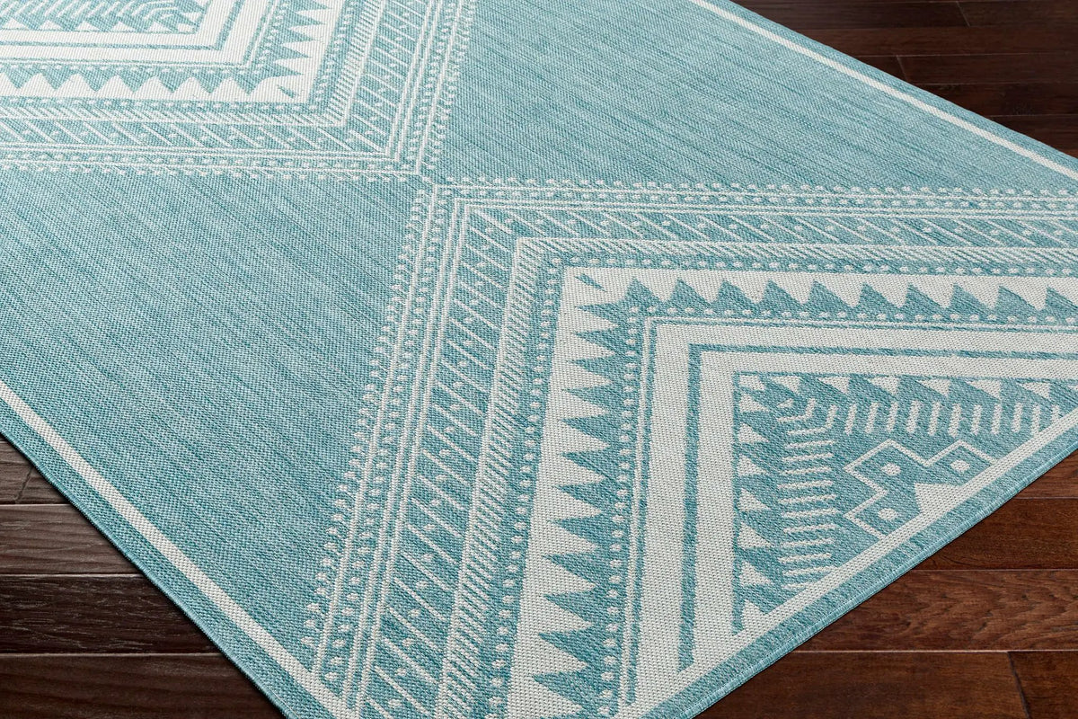 Deana Blue Outdoor Area Rug - Clearance, photo 7 of 10