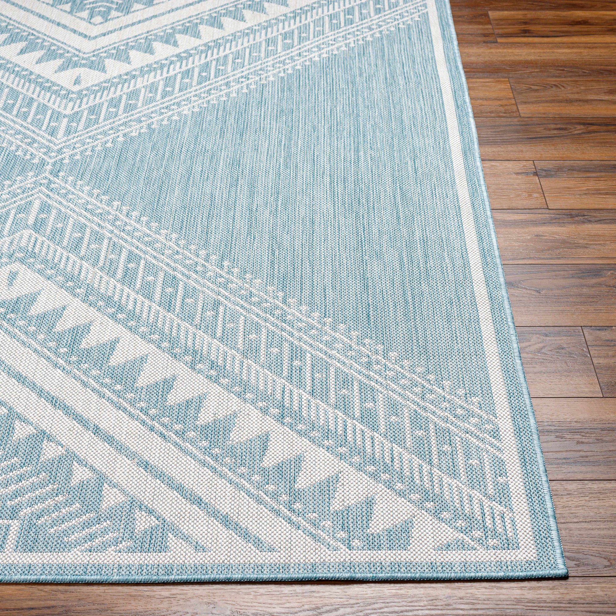 Deana Blue Outdoor Area Rug - Clearance by Boutique Rugs