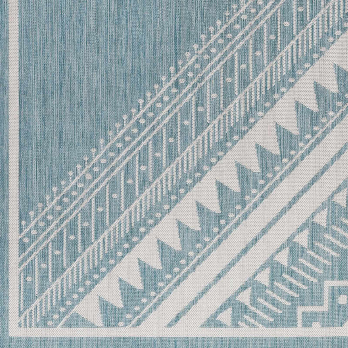 Deana Blue Outdoor Area Rug - Clearance, sample swatch
