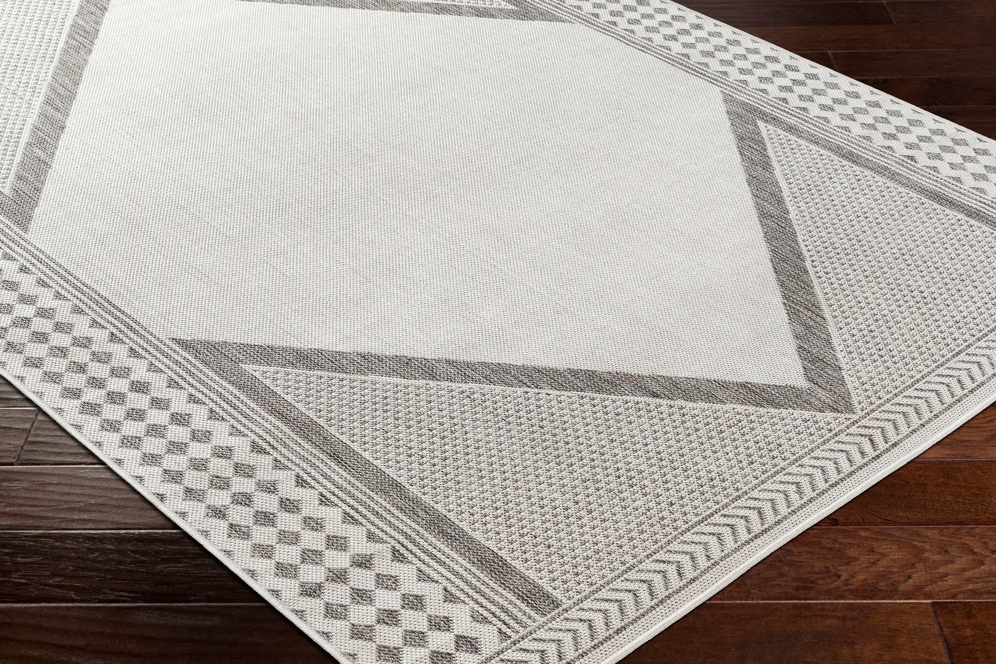 Efrem Off White Outdoor Carpet Area Rug - Clearance by Boutique Rugs