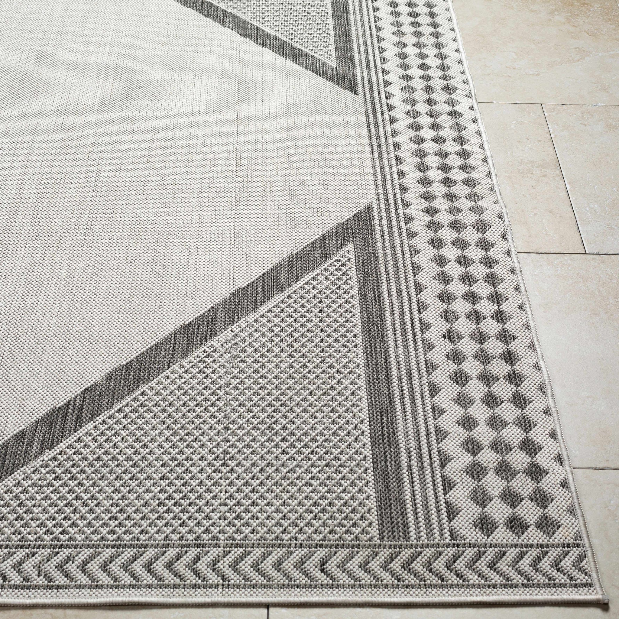 Efrem Off White Outdoor Carpet Area Rug - Clearance by Boutique Rugs