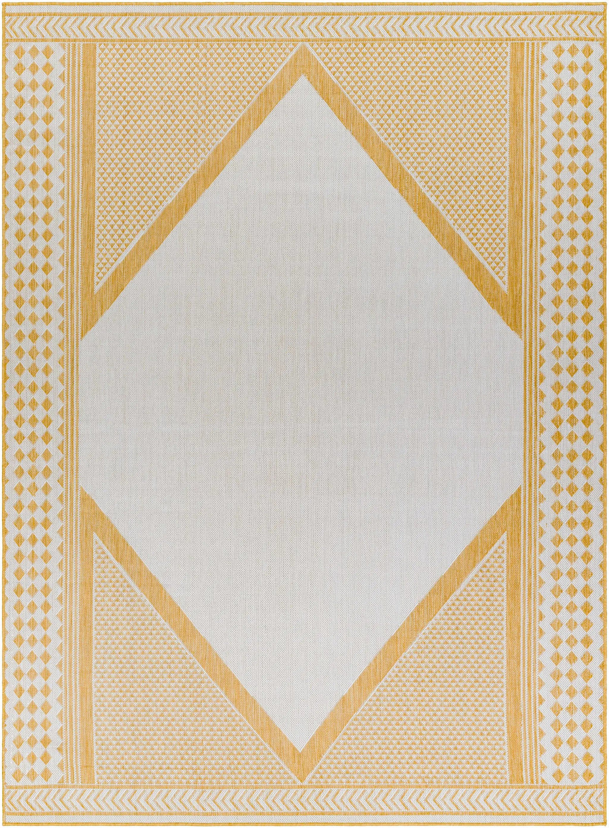 Efrem Mustard Outdoor Carpet Area Rug - Clearance, photo 3 of 10