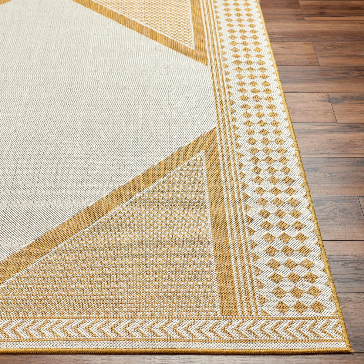 Efrem Mustard Outdoor Carpet Area Rug - Clearance, photo 6 of 10