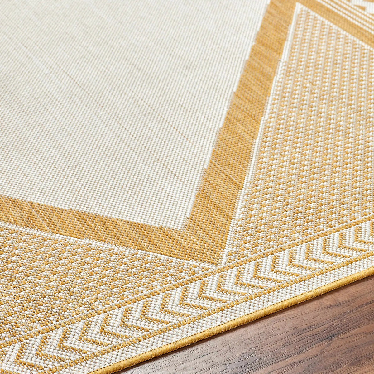 Efrem Mustard Outdoor Carpet Area Rug - Clearance, photo 9 of 10