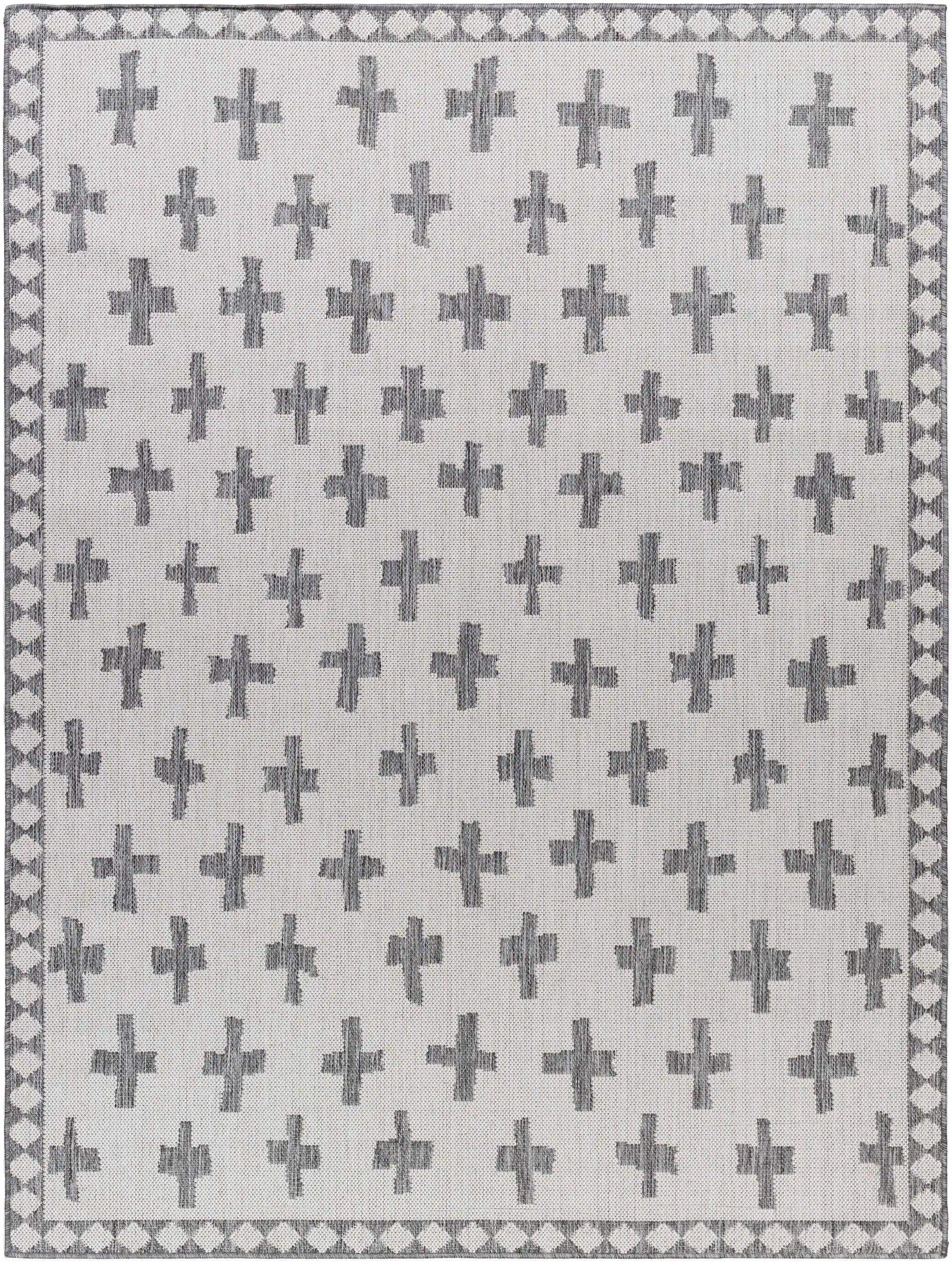 Kyna Gray Outdoor Area Rug - Clearance by Boutique Rugs