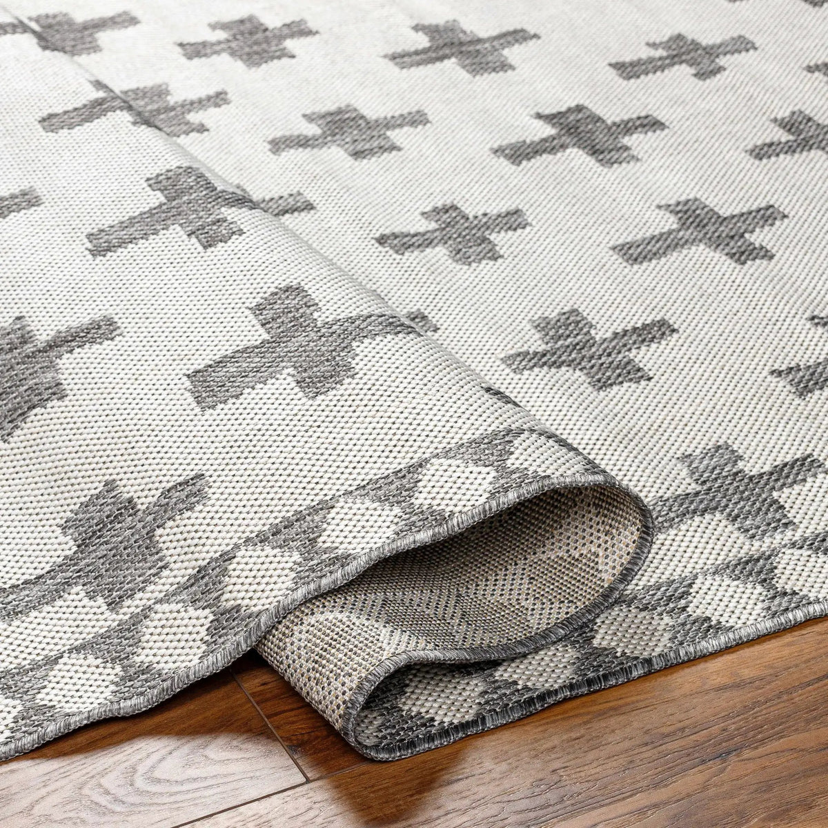 Kyna Gray Outdoor Area Rug - Clearance, photo 6 of 8