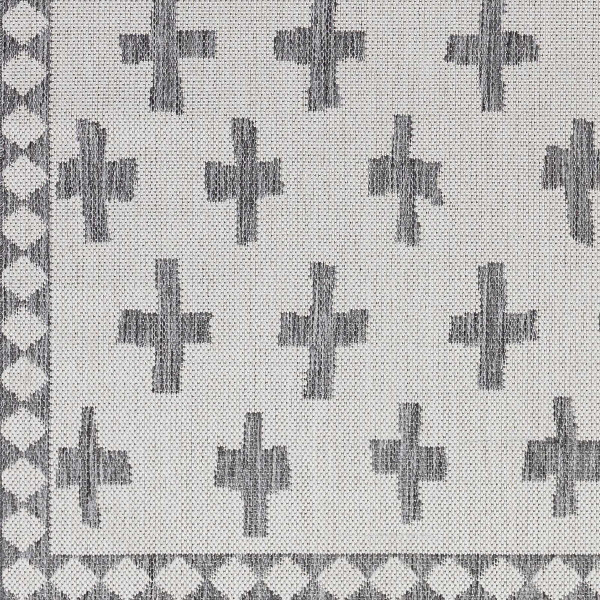 Kyna Gray Outdoor Area Rug - Clearance, sample swatch