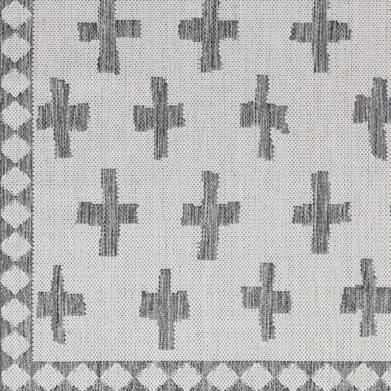 Kyna Gray Outdoor Area Rug - Clearance by Boutique Rugs
