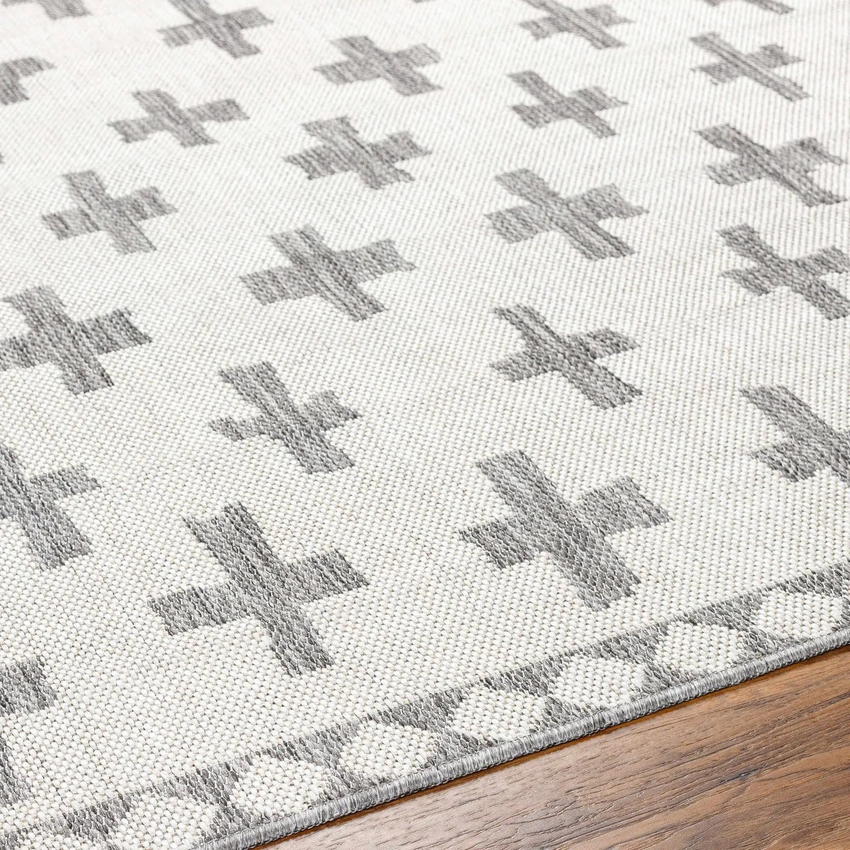 Kyna Gray Outdoor Area Rug - Clearance, photo 7 of 8