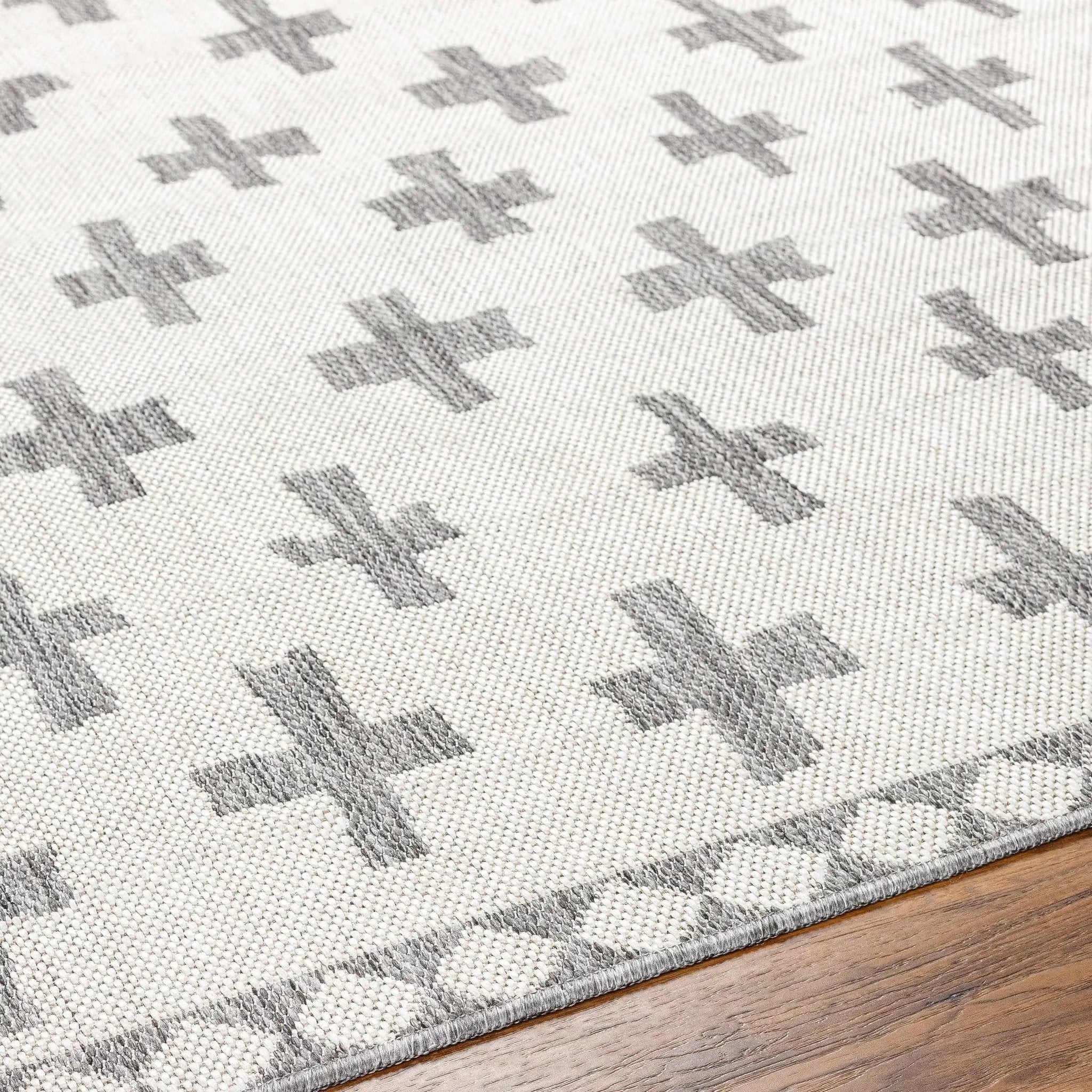 Kyna Gray Outdoor Area Rug - Clearance by Boutique Rugs