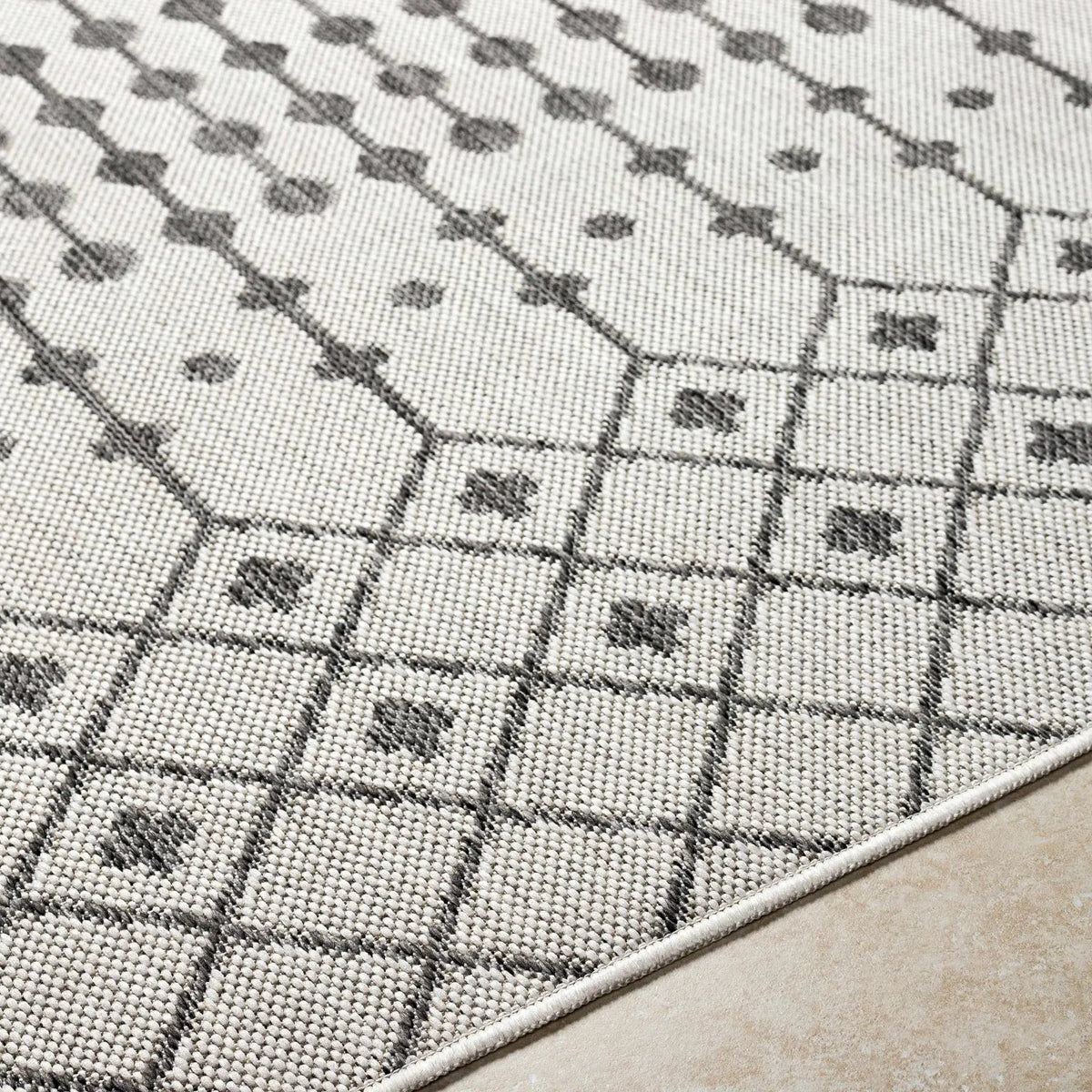 Lali Light Gray Outdoor Area Rug - Clearance, photo 7 of 8