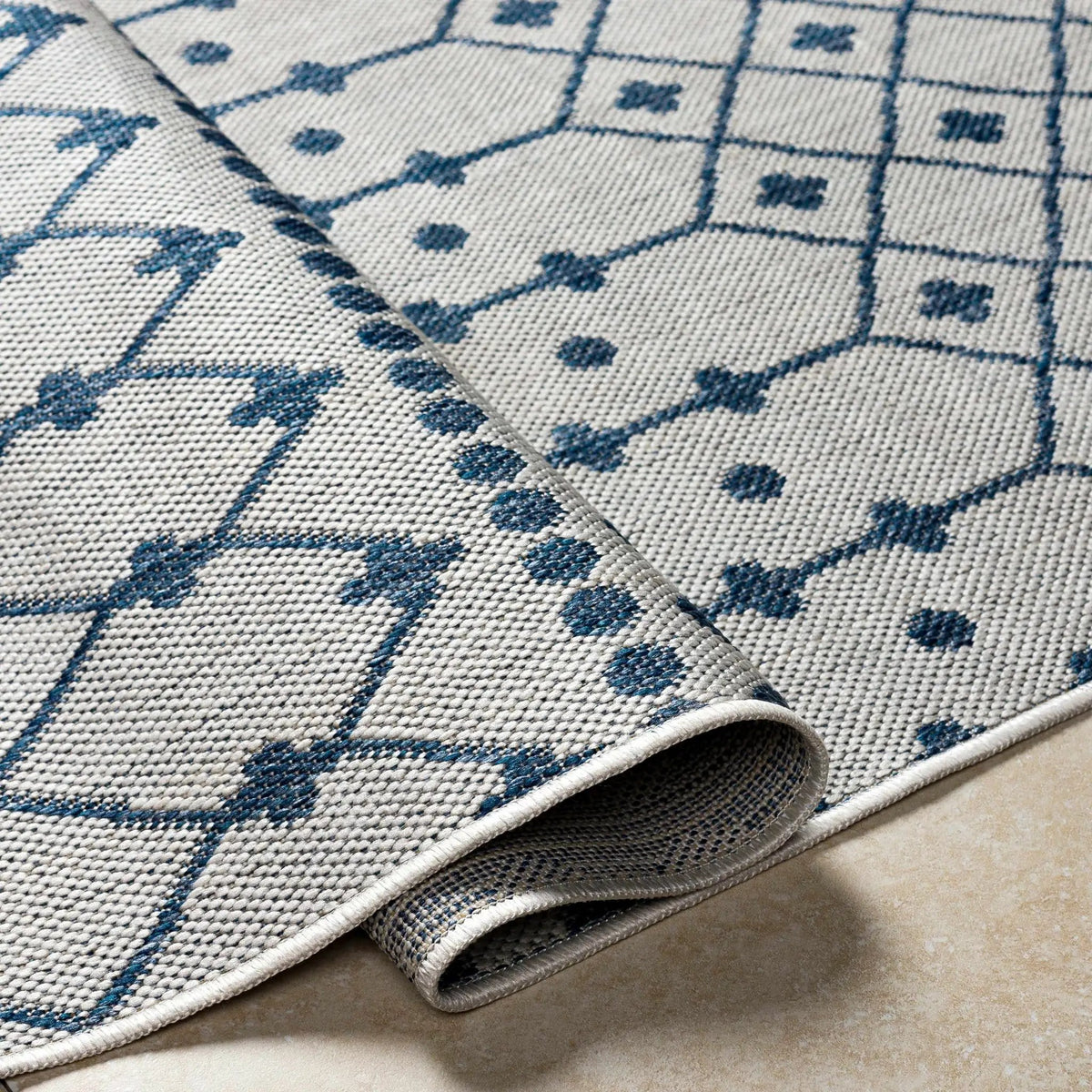 Lali Blue & Gray Outdoor Area Rug - Clearance, photo 6 of 8