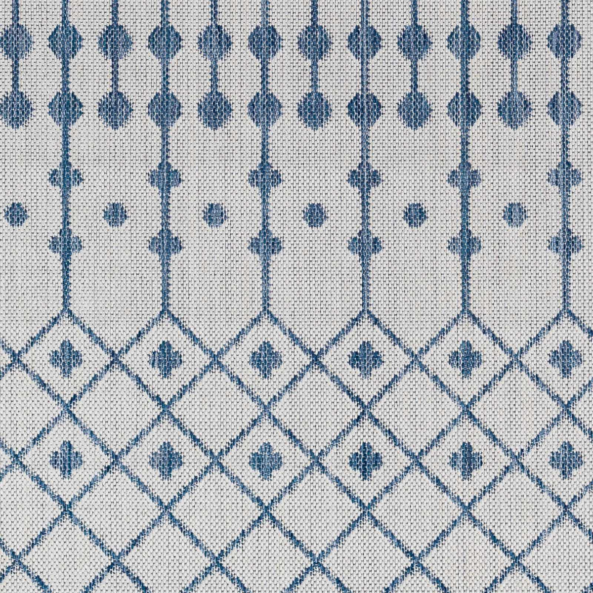 Lali Blue & Gray Outdoor Area Rug - Clearance, sample swatch