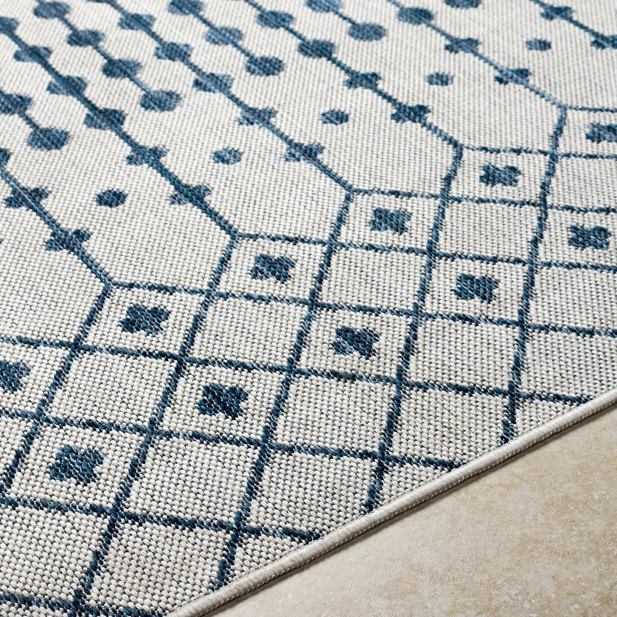 Lali Blue & Gray Outdoor Area Rug - Clearance, photo 7 of 8