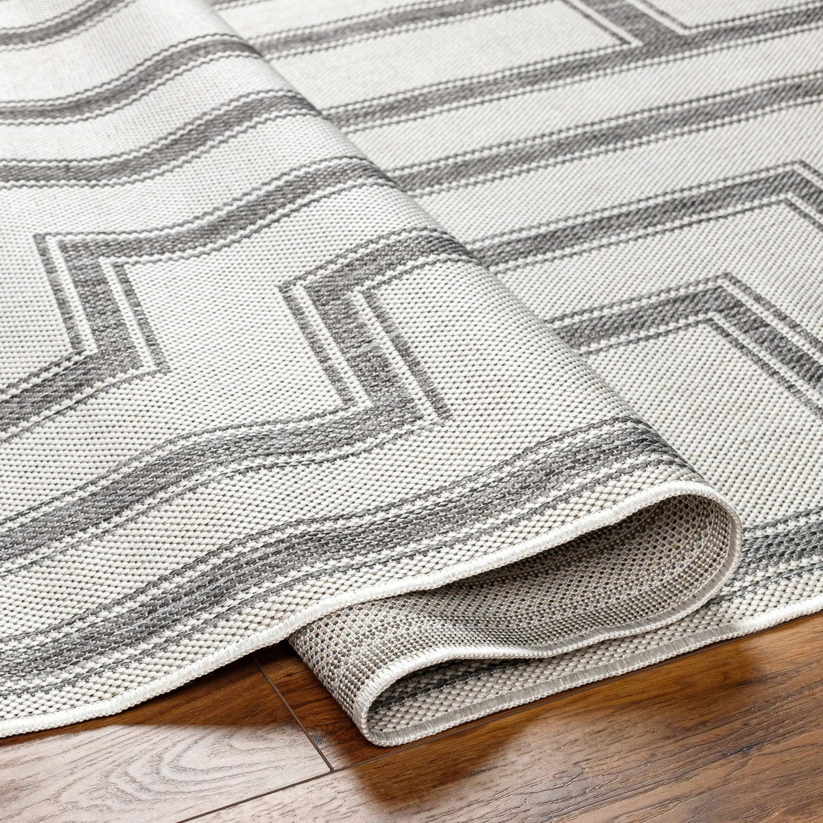 Taro Light Gray Outdoor Area Rug - Clearance, photo 6 of 8