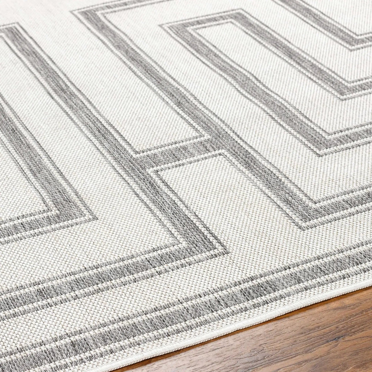 Taro Light Gray Outdoor Area Rug - Clearance, photo 7 of 8