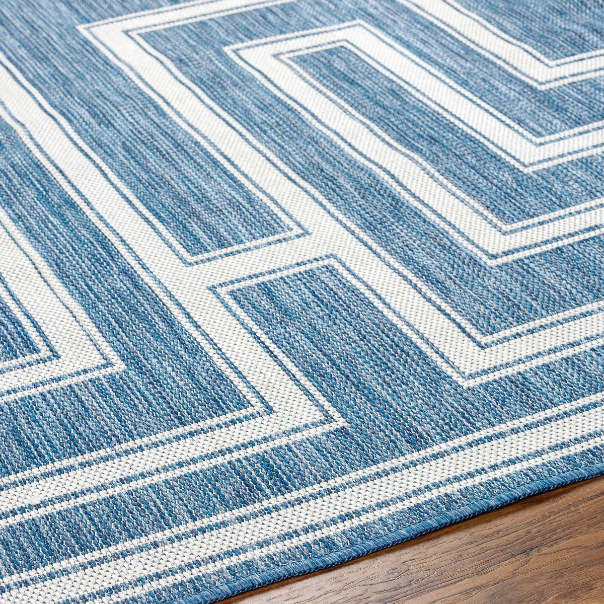Taro Blue Outdoor Area Rug - Clearance, photo 6 of 7