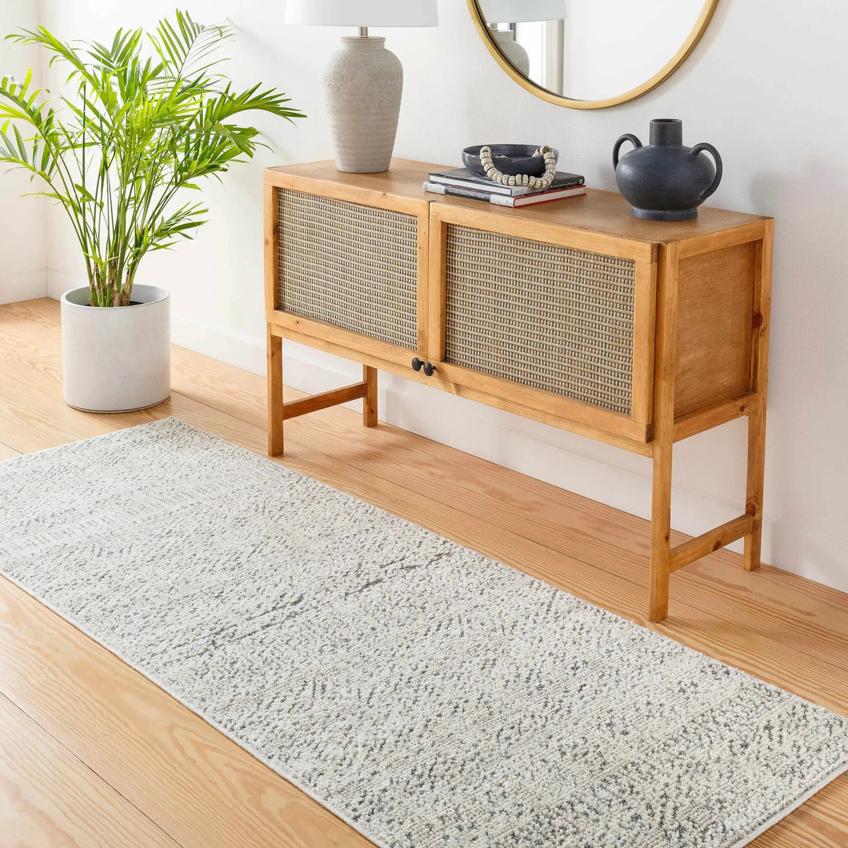 Truc Area Rug, installed in a room