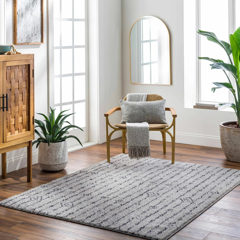 Demi Gray Washable Area Rug - Clearance by Boutique Rugs