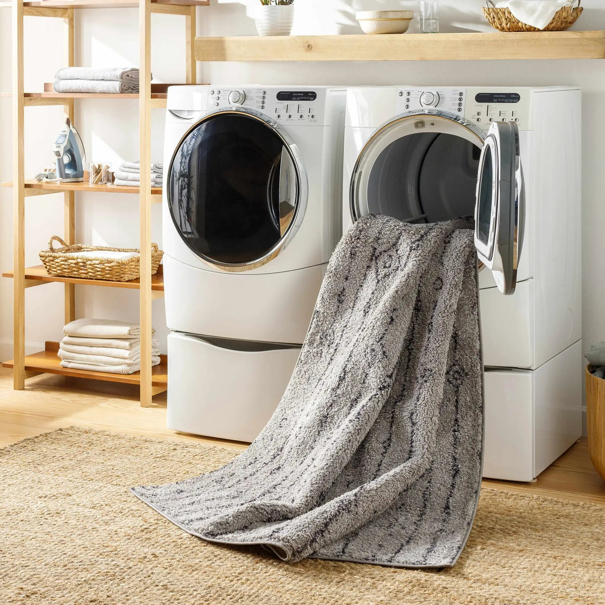 Demi Gray Washable Area Rug - Clearance, photo 8 of 11