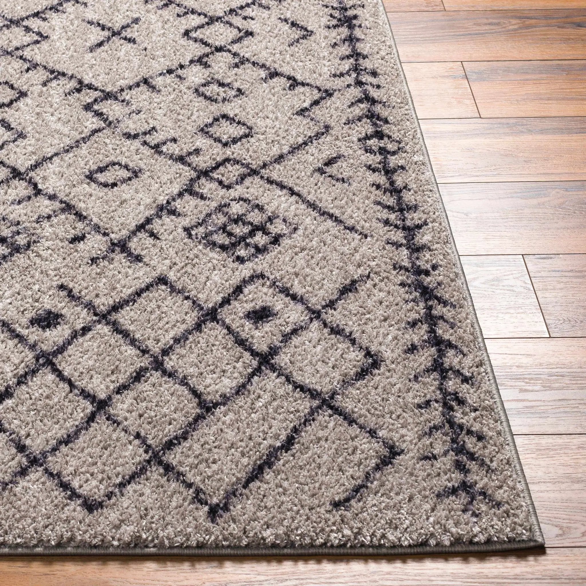 Elyes Gray Washable Area Rug - Clearance by Boutique Rugs