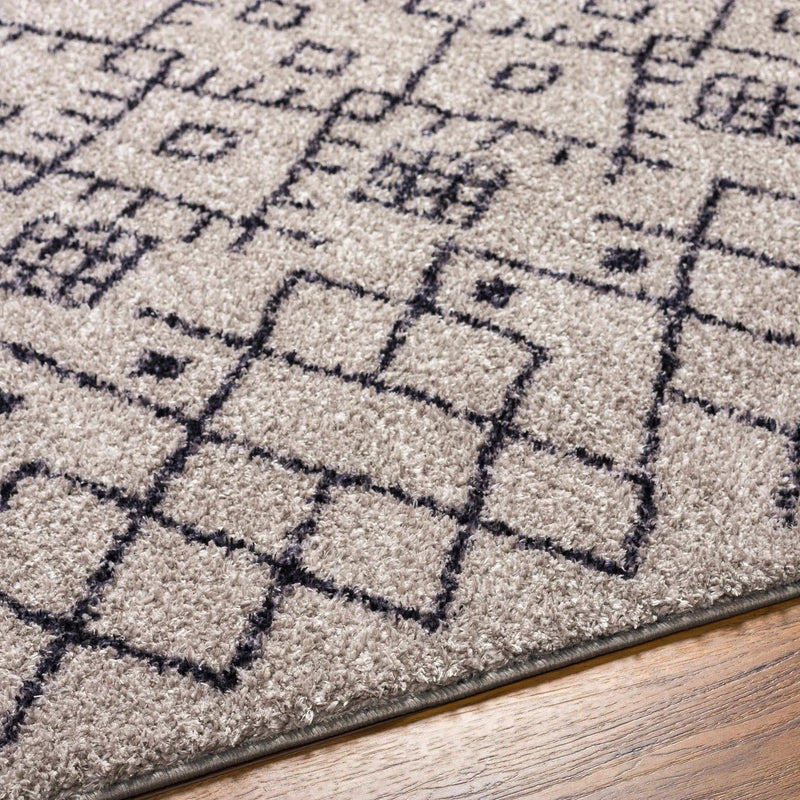 Elyes Gray Washable Area Rug - Clearance by Boutique Rugs