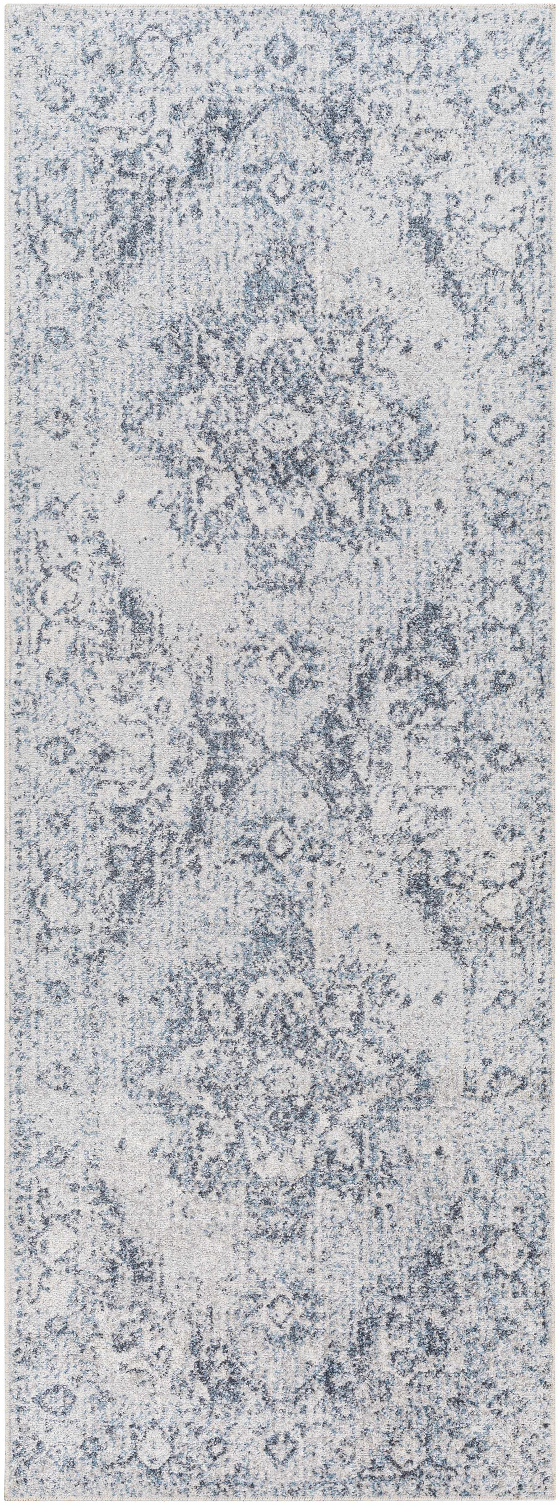 Ankti Aqua Washable Area Rug - Clearance by Boutique Rugs