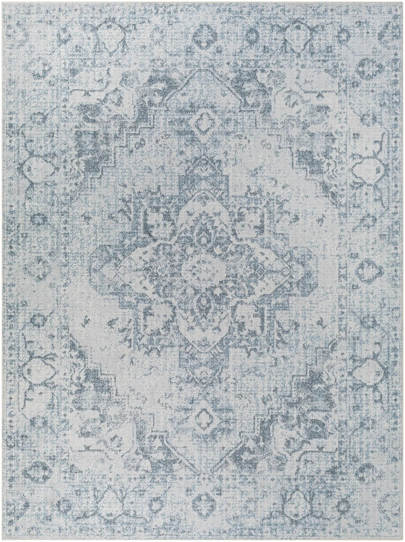 Ankti Aqua Washable Area Rug - Clearance by Boutique Rugs
