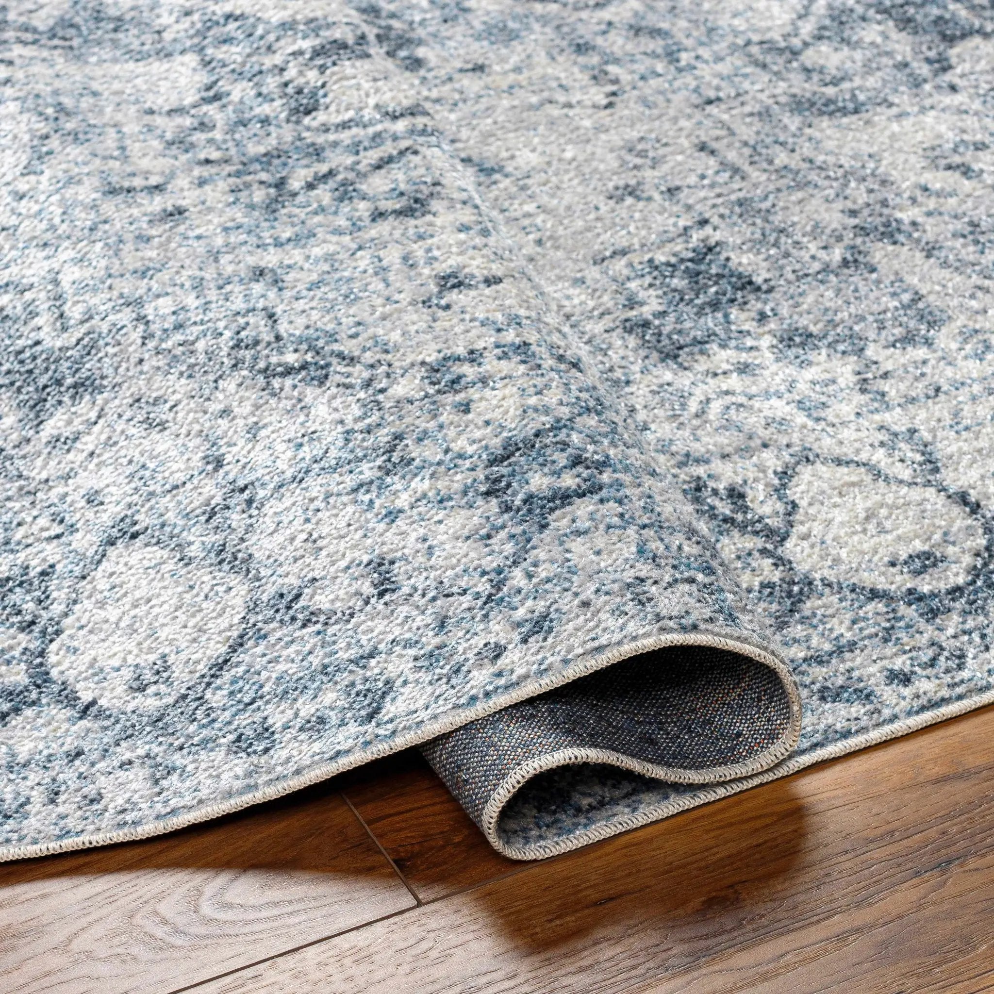 Ankti Aqua Washable Area Rug - Clearance by Boutique Rugs