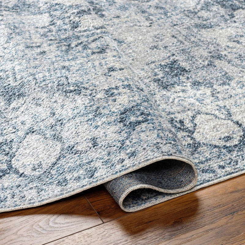 Ankti Aqua Washable Area Rug - Clearance by Boutique Rugs